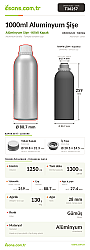 1000ml Aluminyum Şişe - 2