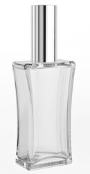 Vidalı İnce Belli Açık Parfüm Şişesi - 50ml - 1