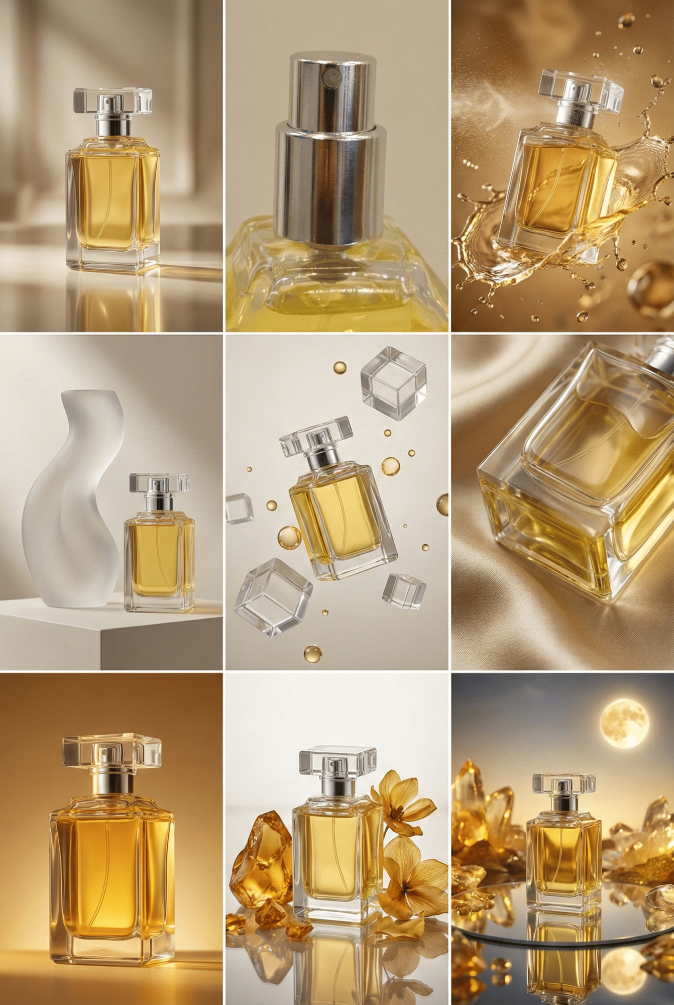 TF 50ml Parfüm Şişesi Takımı - Gümüş - Şelale (1)